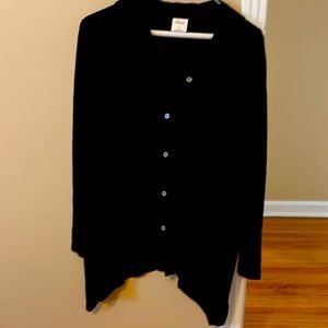 S NWOT Black Soma Button Down